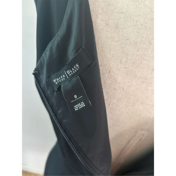 White House black market black classy work dress sleeveless classy size 8 - Picture 5 of 5